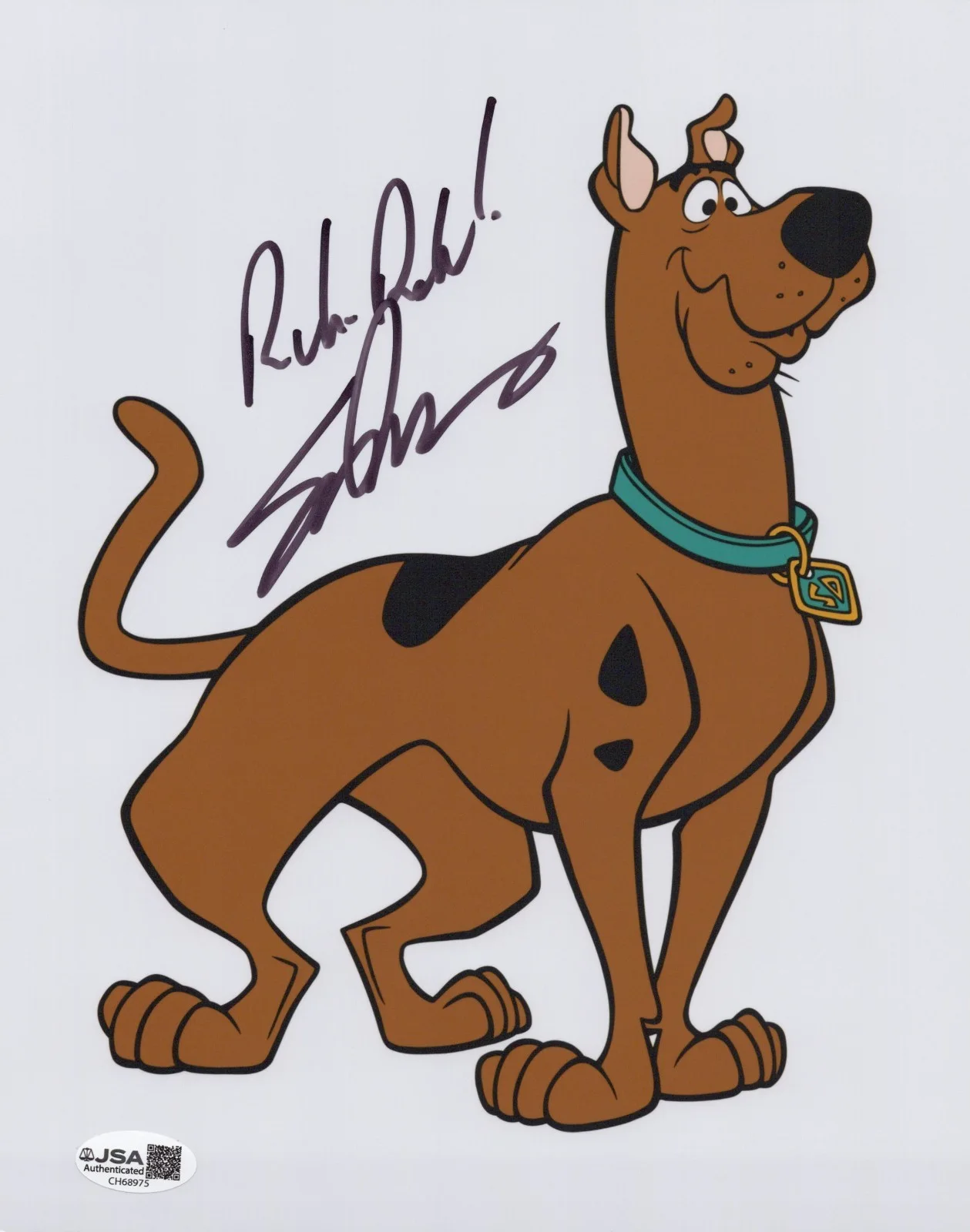 Scott Innes — Scooby-Doo 8x10 photo signed by voice of Scooby - Scott Innes JSA COA