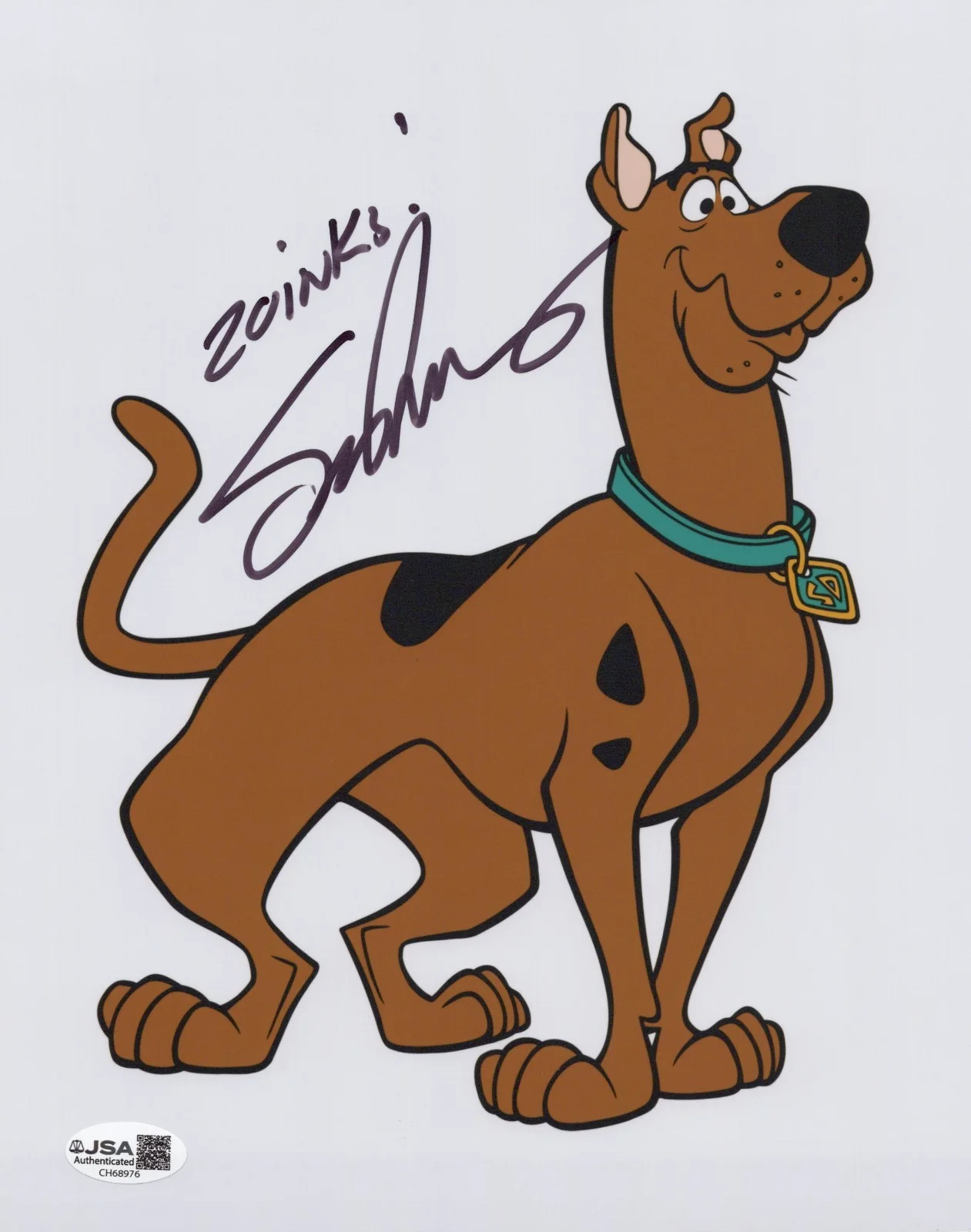 Scott Innes — Scooby-Doo 8x10 photo signed by voice of Scooby - Scott Innes JSA COA