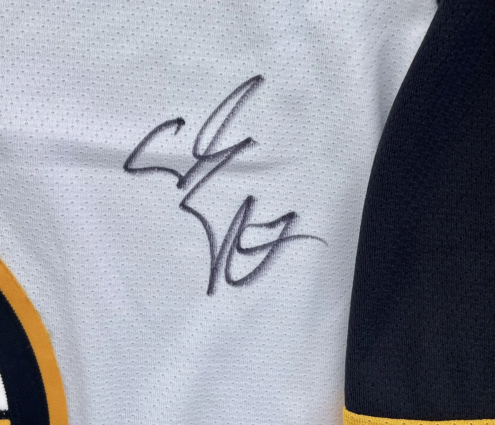 Adam Sandler — Adam Sandler Signed Autographed Happy Gilmore Boston Bruins Jersey Psa/Dna Coa, изображение 2
