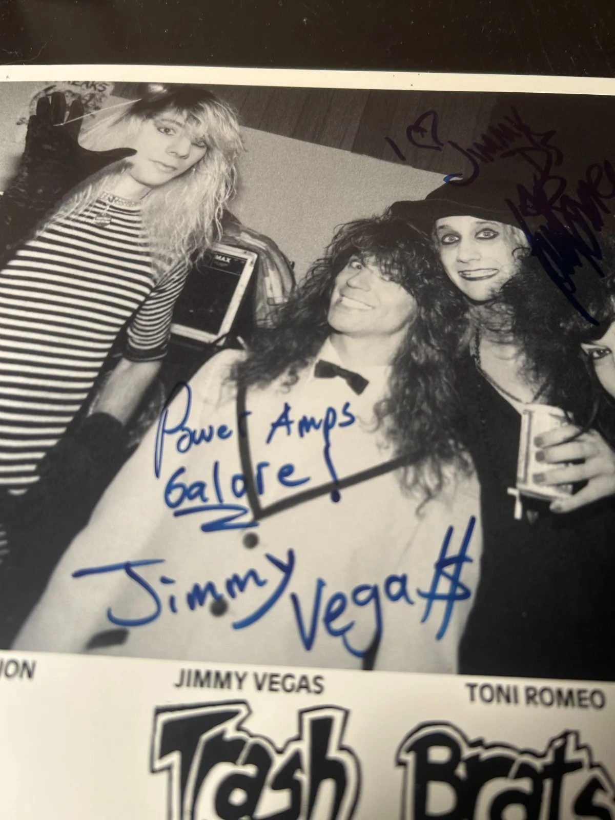 TRASH BRATS Signed Promo Photo 8x10 Signatures Autographed GLAM PUNK ROCK KBD, изображение 2