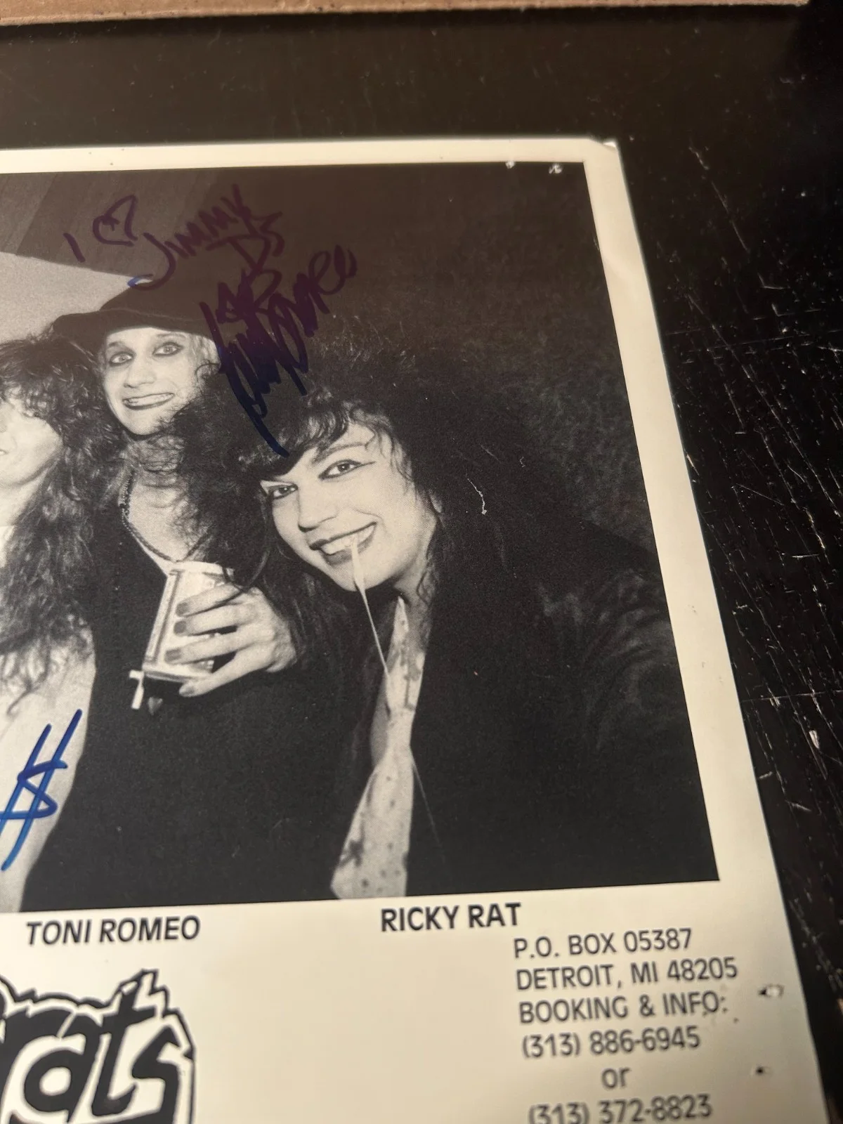 TRASH BRATS Signed Promo Photo 8x10 Signatures Autographed GLAM PUNK ROCK KBD, изображение 3
