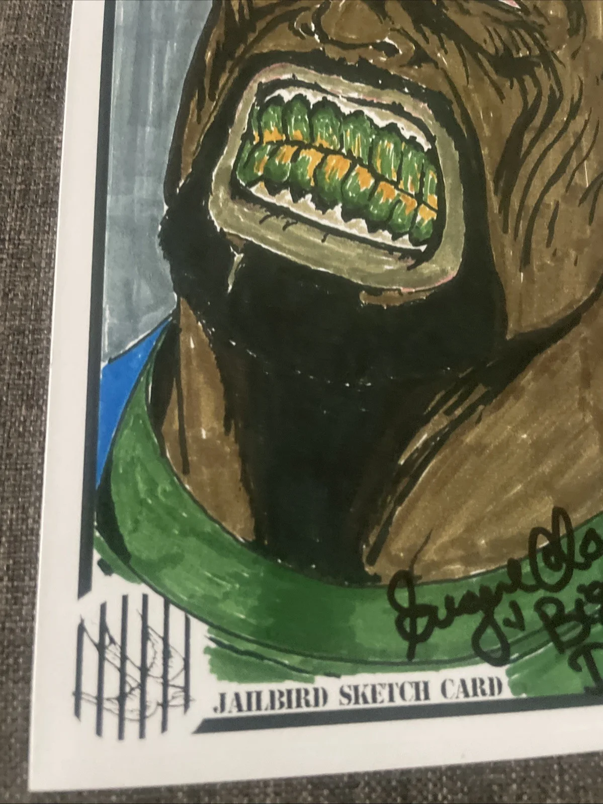 Eugene Clark — Land of the Dead Big Daddy Eugene Clark Signed 5x7 Autograph 2015, изображение 4
