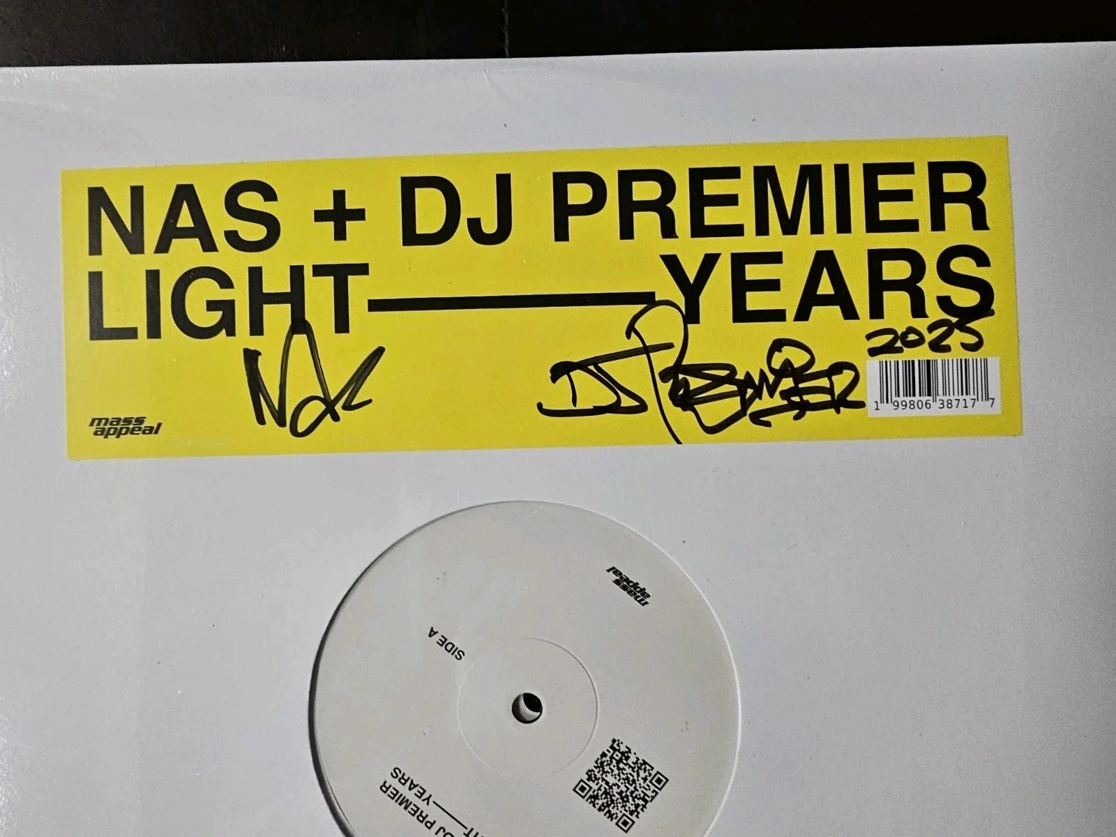 NEW SUPER RARE Nas & DJ Premier - Light-Years SIGNED Vinyl 2xLP, изображение 2