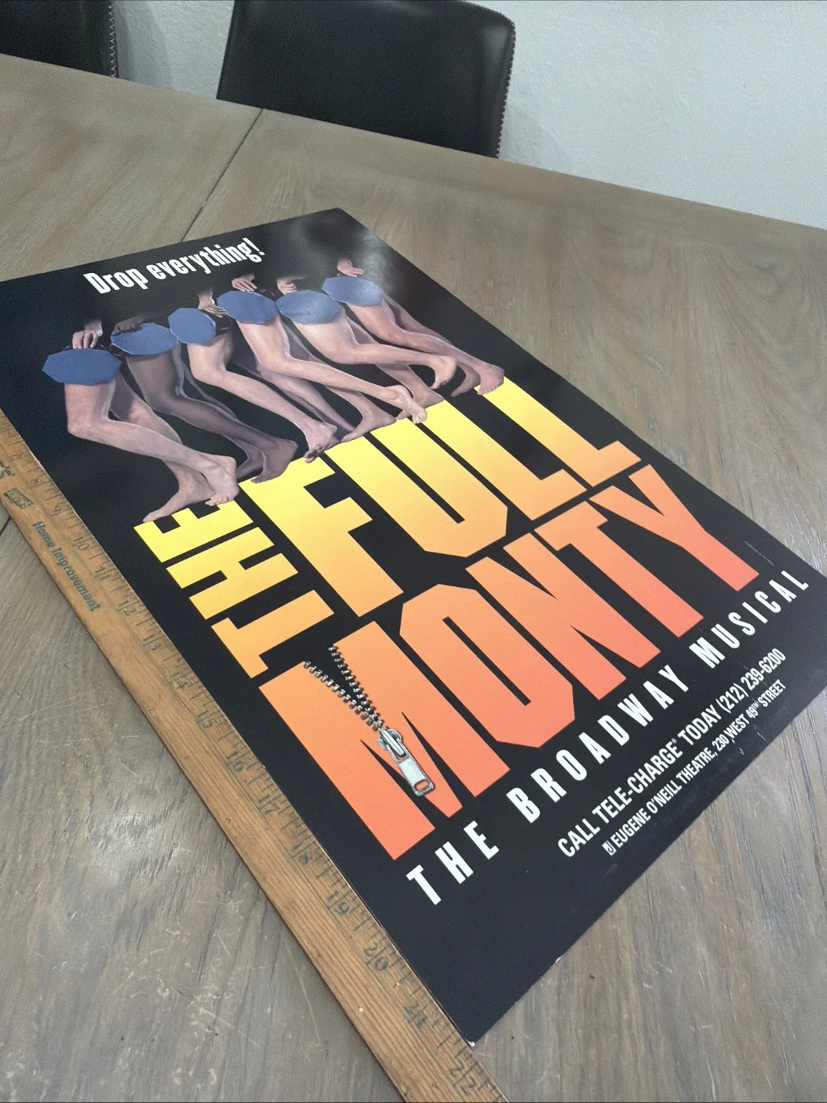 Cast — Vintage Broadway Musical Poster Card The Full Monty Eugene O’Neill Theatre, изображение 2