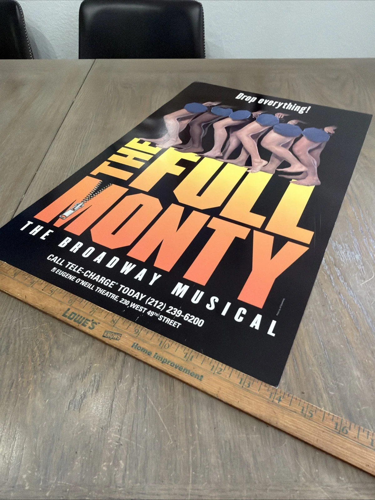 Cast — Vintage Broadway Musical Poster Card The Full Monty Eugene O’Neill Theatre, изображение 3