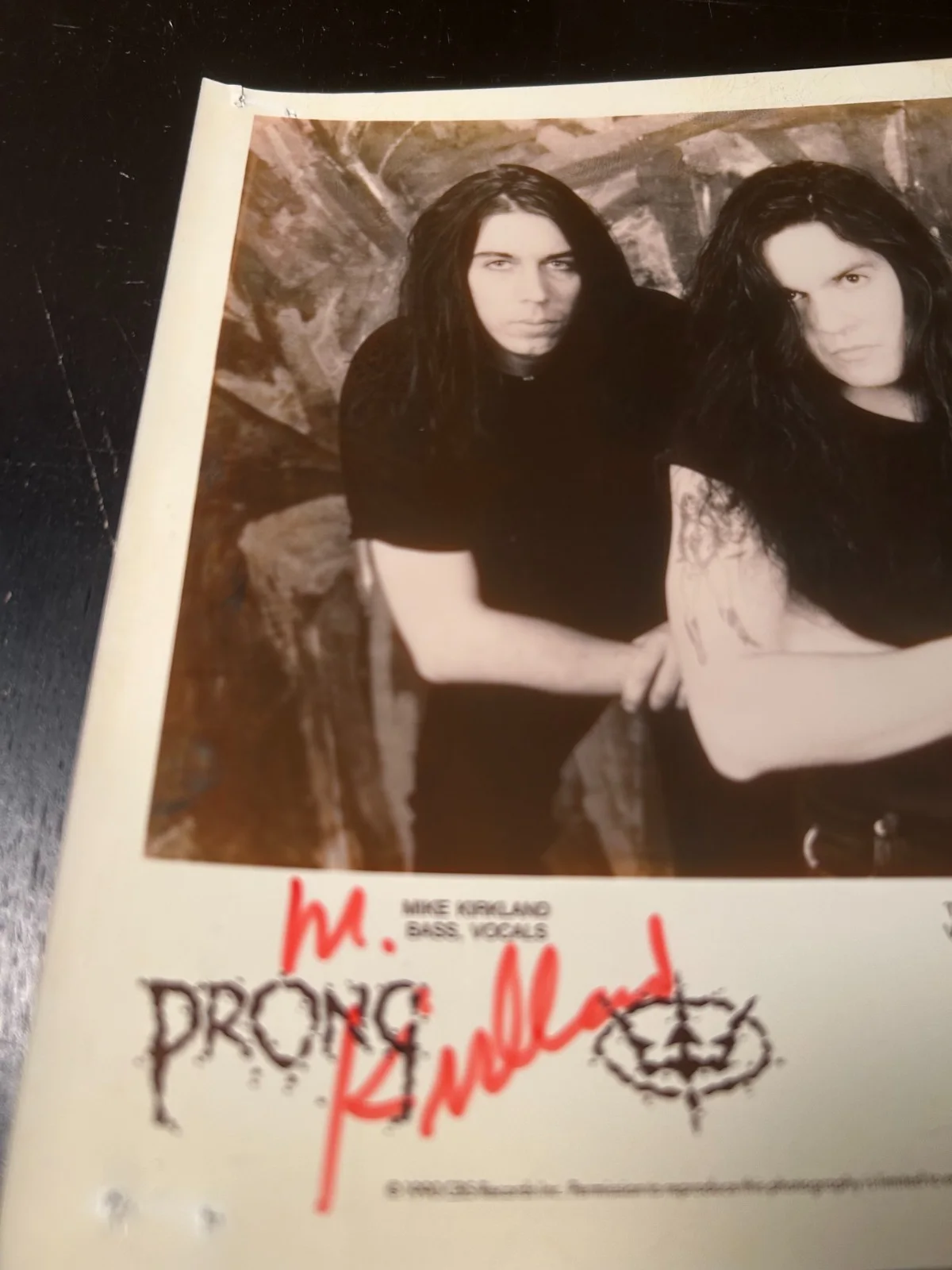 PRONG Signed Promo 8x10 Signatures All Members Autographed Heavy Metal Photo, изображение 2