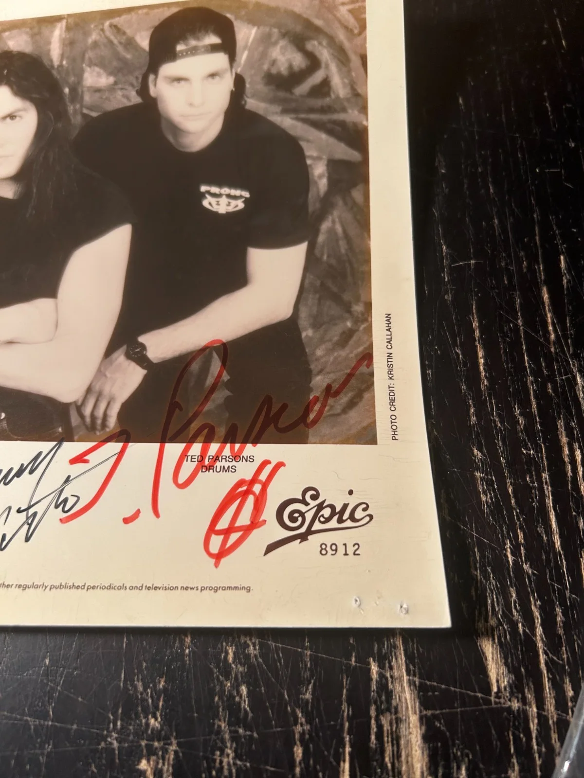 PRONG Signed Promo 8x10 Signatures All Members Autographed Heavy Metal Photo, изображение 5