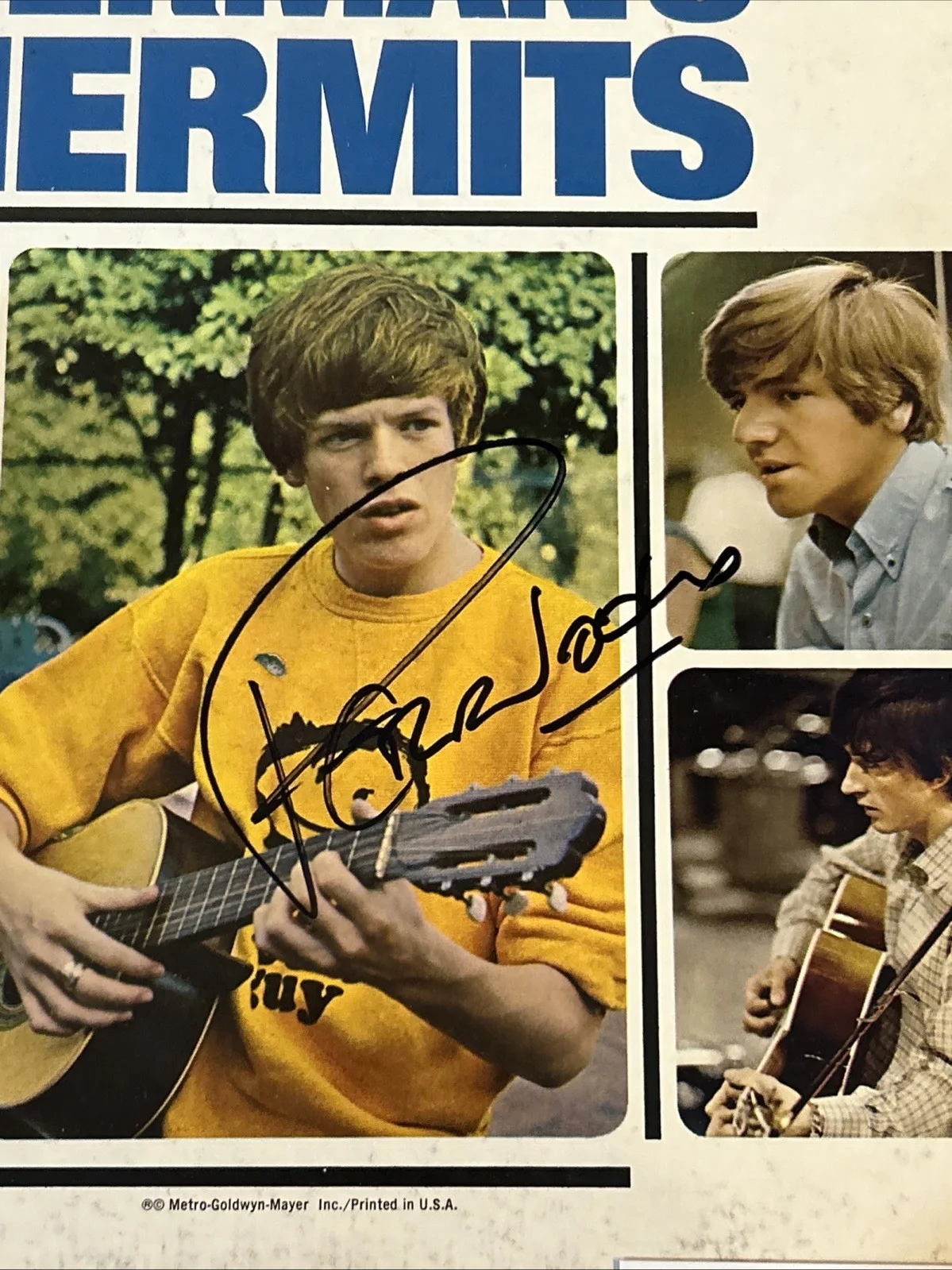 PETER NOONE SIGNED AUTOGRAPH VINYL ALBUM ACOA HERMANS HERMITS HOLD ON!, изображение 4