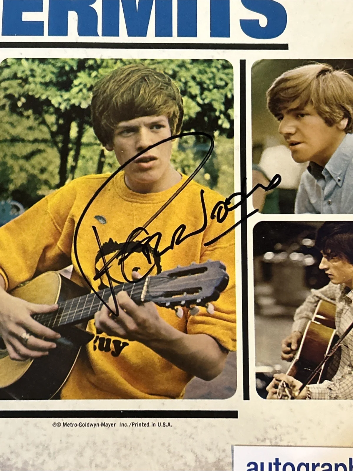 PETER NOONE SIGNED AUTOGRAPH VINYL ALBUM ACOA HERMANS HERMITS HOLD ON!, изображение 5