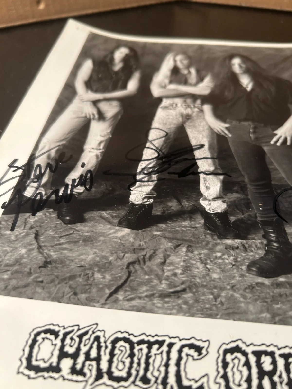 CHAOTIC ORDER Signed Promo 8x10 Signatures Autographed Heavy Metal Photo Obscure, изображение 2