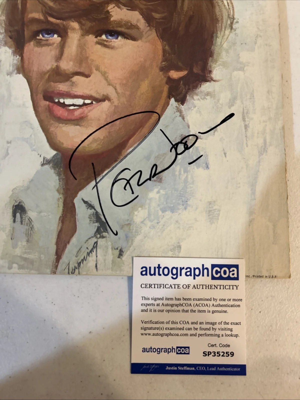 PETER NOONE SIGNED AUTOGRAPH VINYL ALBUM ACOA HERMANS HERMITS BEST OF VOL 3, изображение 4