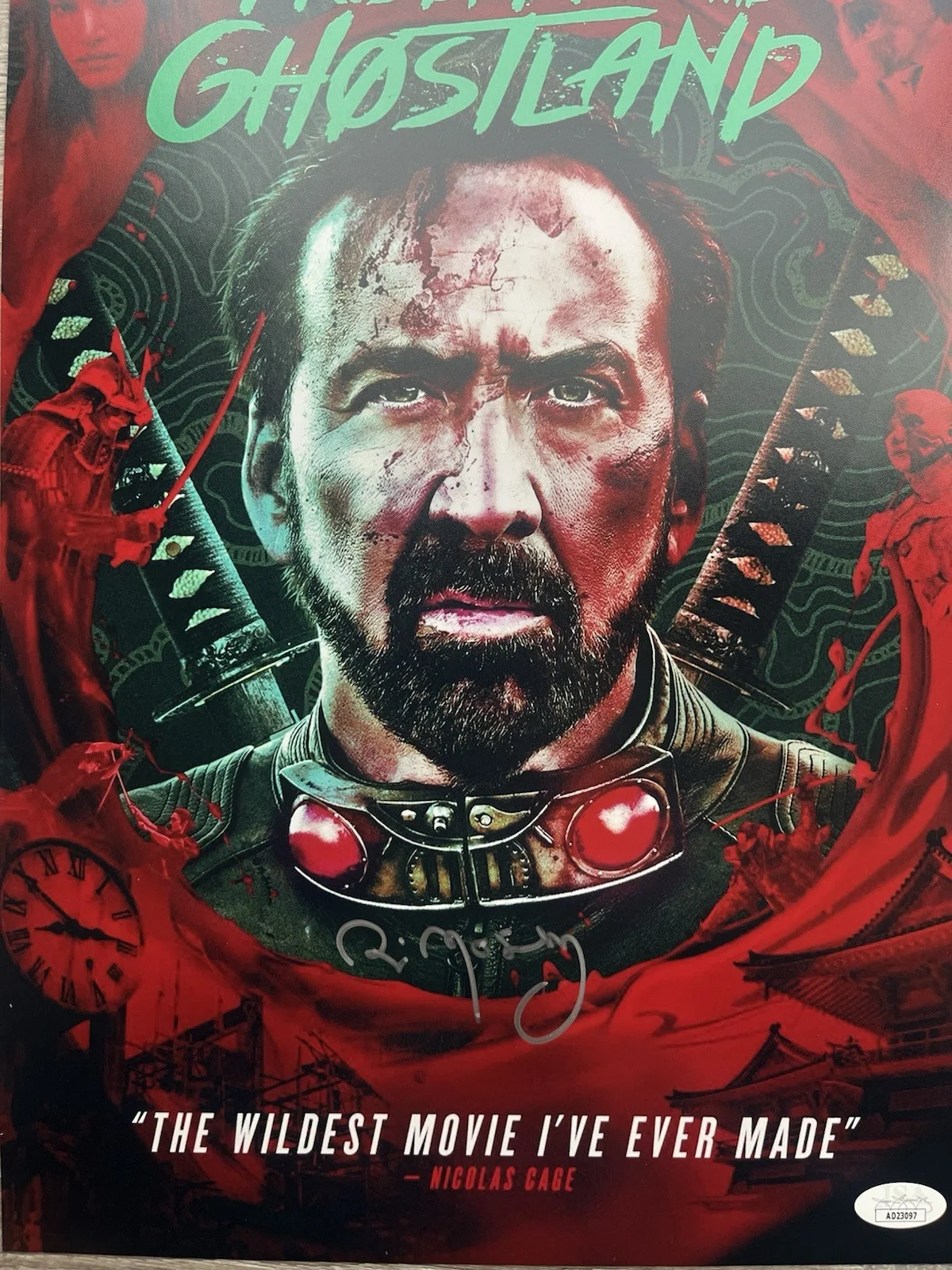Bill Moseley — Bill Moseley Signed Prisoners of the Ghostland 11x17 Photo JSA COA Nic Cage, изображение 3