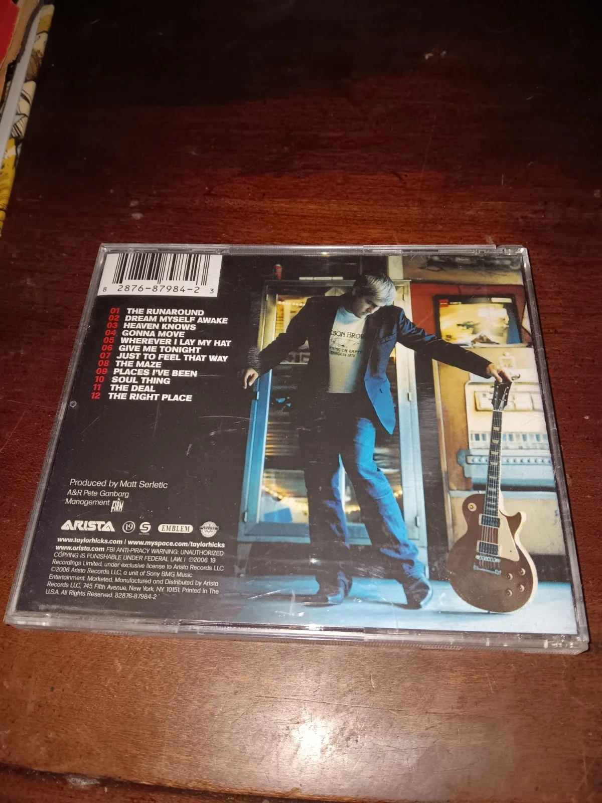 Taylor Hicks Autographed CD Signed Twice Arista 2006, image 3