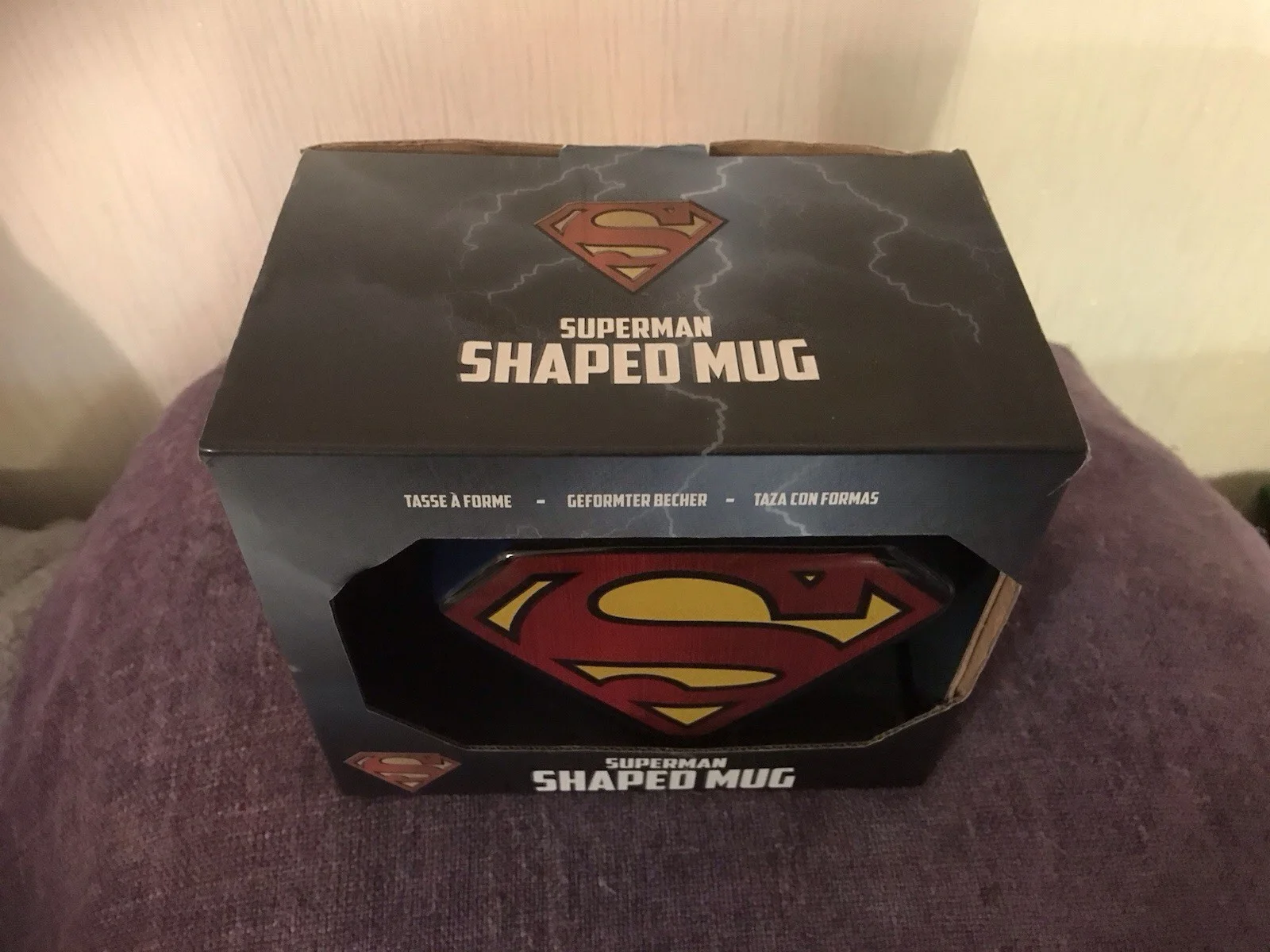 Superman Shaped Coffee Mug New & Still In Original Box, image 3