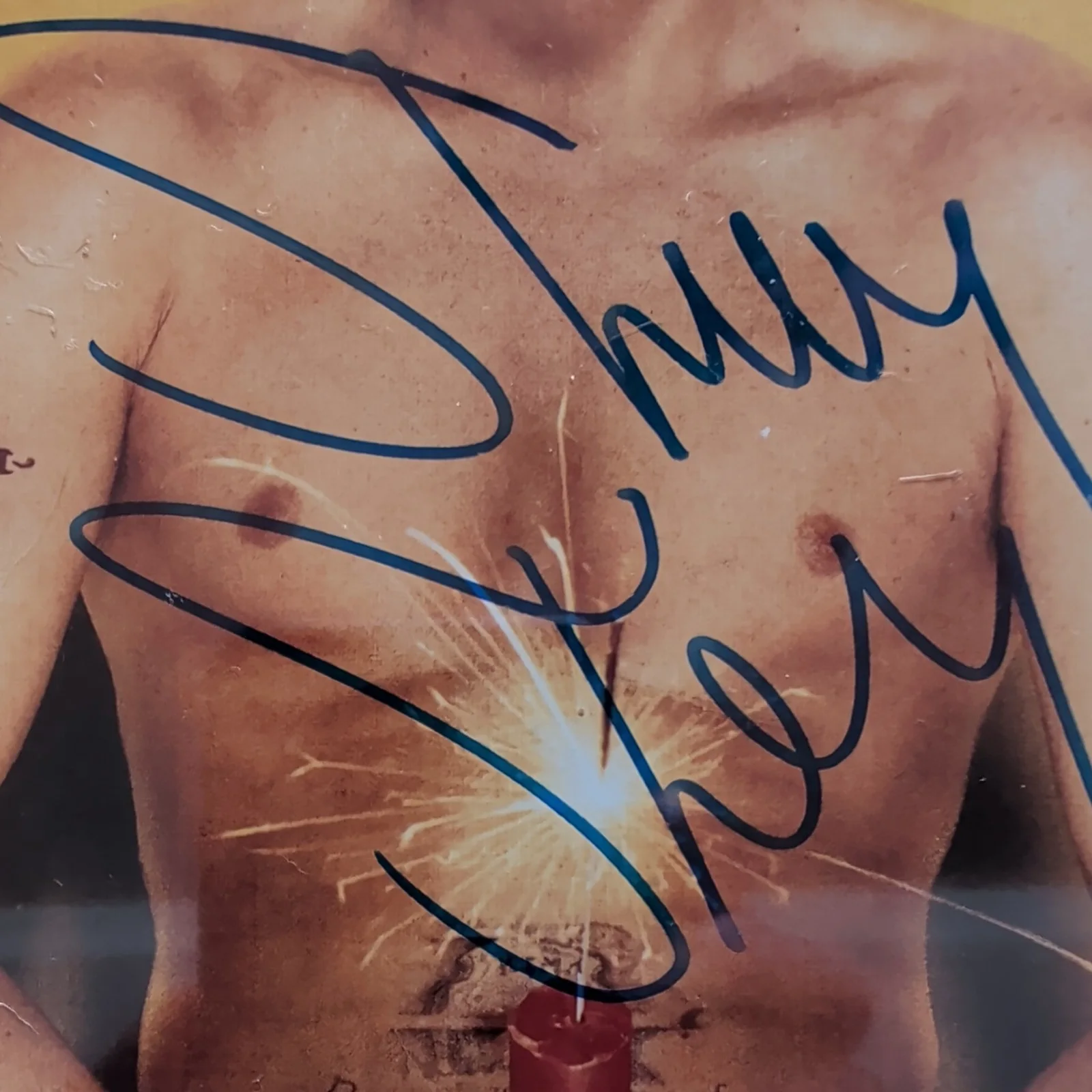 EMINEM SLIM SHADY Hand Signed 8 X 10 PHOTO ( nude holding candle) W/COA, изображение 3
