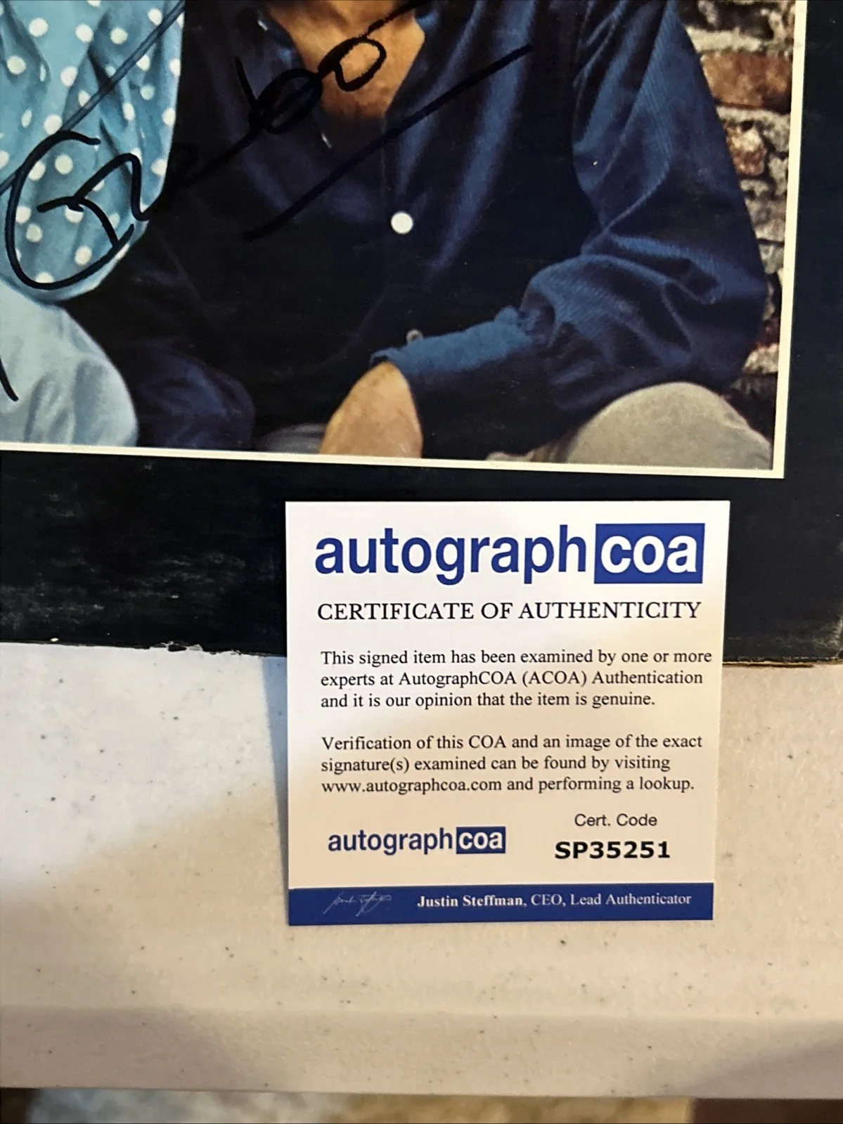 PETER NOONE HERMANS HERMITS SIGNED AUTOGRAPH VINYL ALBUM RECORD ACOA COA, изображение 5