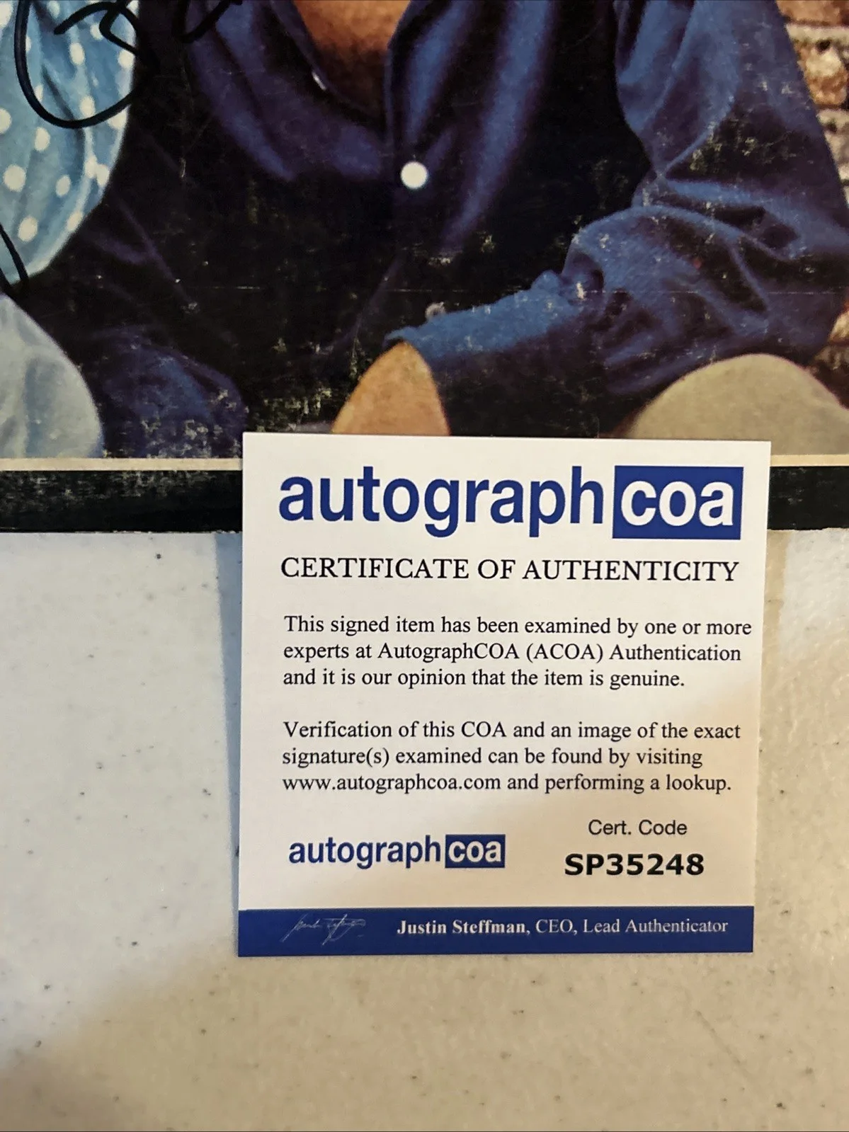 PETER NOONE HERMANS HERMITS SIGNED AUTOGRAPH VINYL ALBUM RECORD ACOA COA, изображение 5