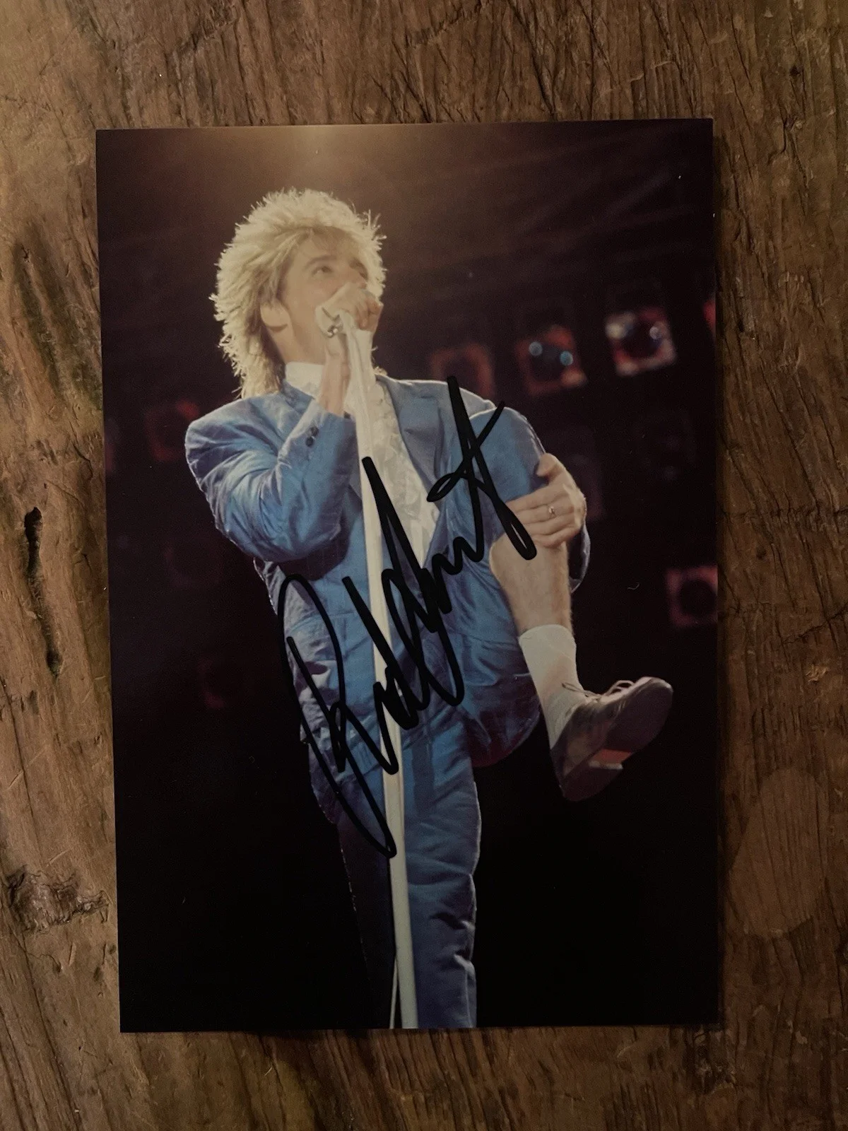 Rod Stewart, Hand Signed Original Vintage 4X6 Photograph. RARE, изображение 2