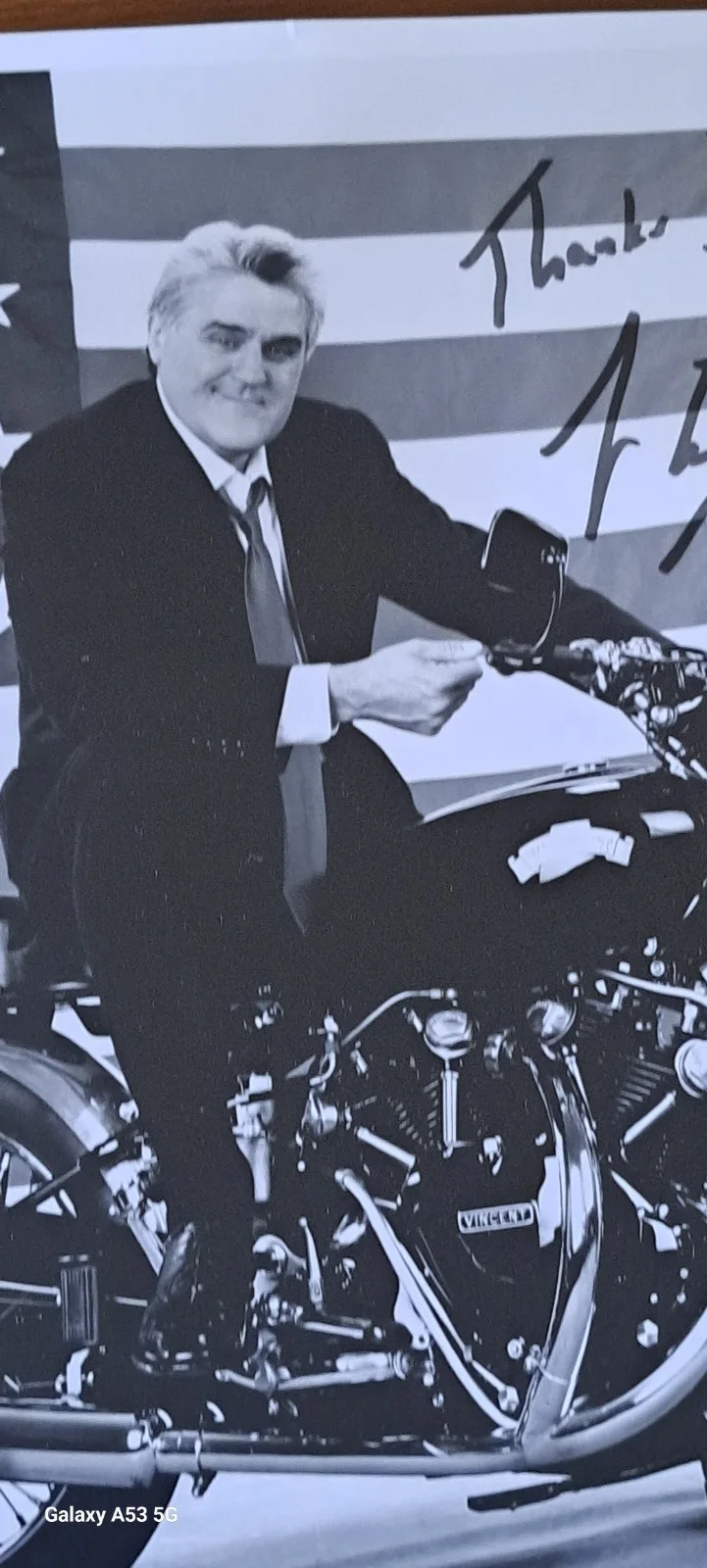 Jay Leno — Jay Leno signed 8x10 photo with source info, image 5