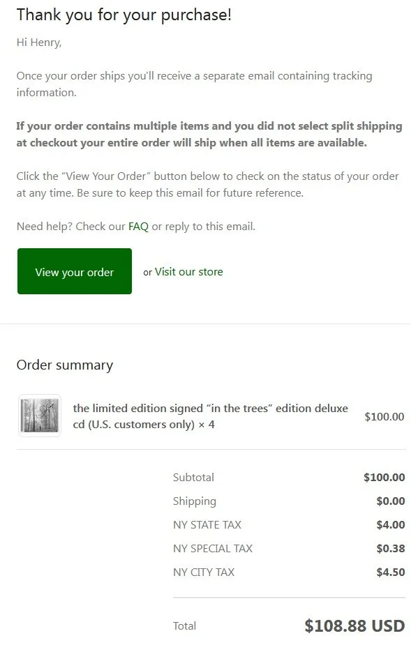 Taylor Swift Signed Autographed Folklore Album CD Brand New And Sealed, изображение 2