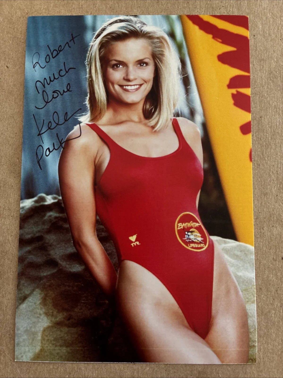 Kelly Packard — Kelly Packard Signed Autographed 4 x 6 Photo Actress Sexy Baywatch -To: Robert