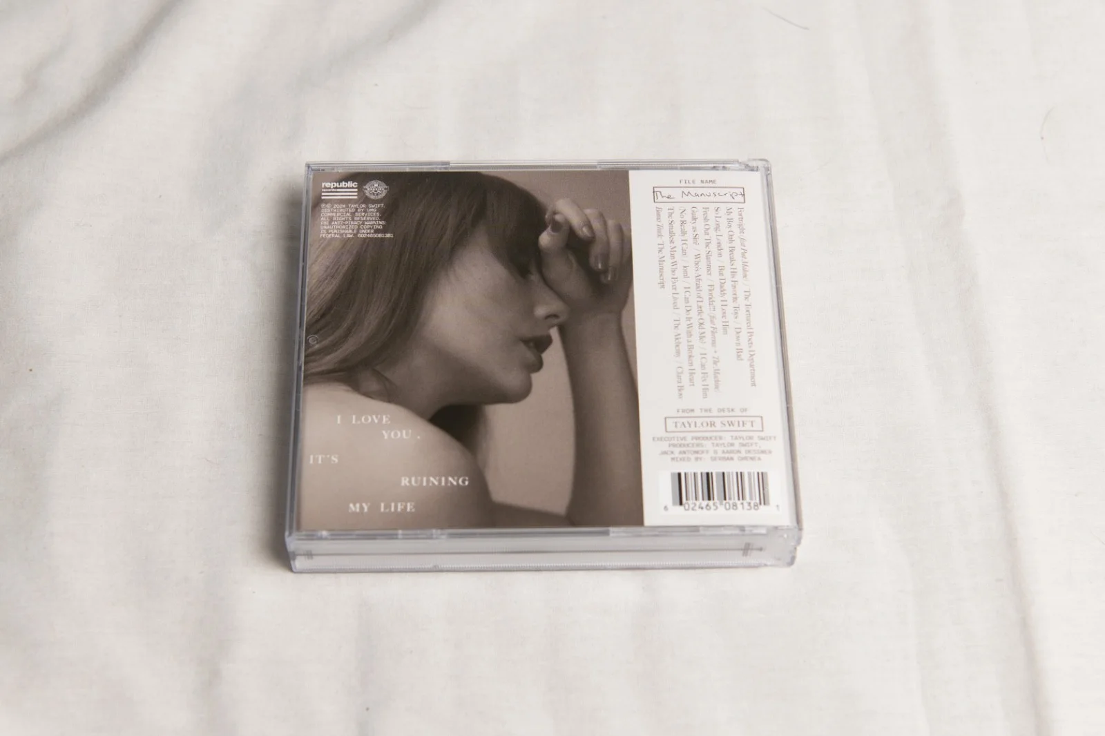 Taylor Swift Tortured Poets Department Collector's CD with The Manuscript, image 3