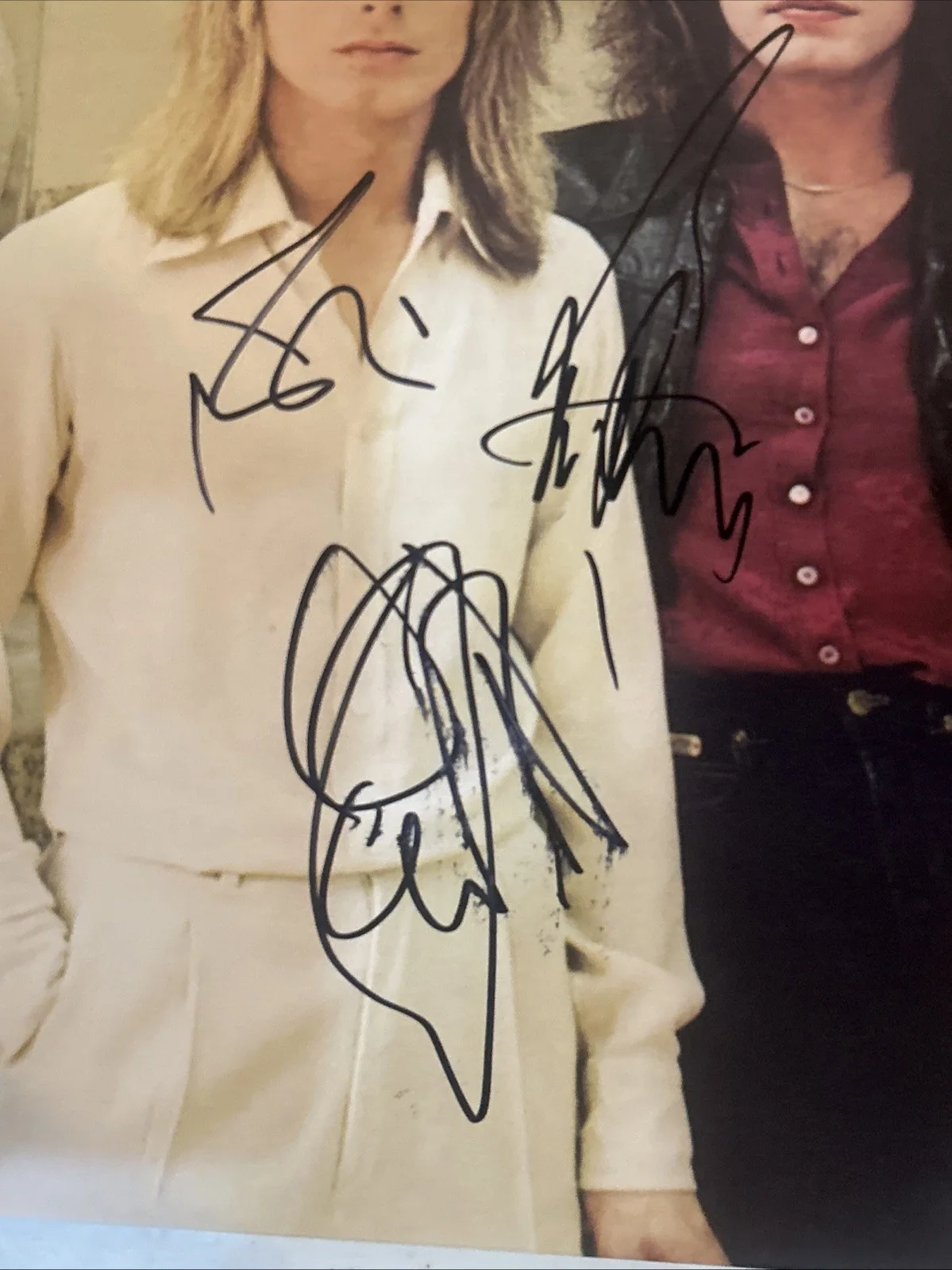 CHEAP TRICK SIGNED AUTOGRAPH VINYL ALBUM ACOA HEAVEN TONIGHT RECORD RICK ROBIN, изображение 5