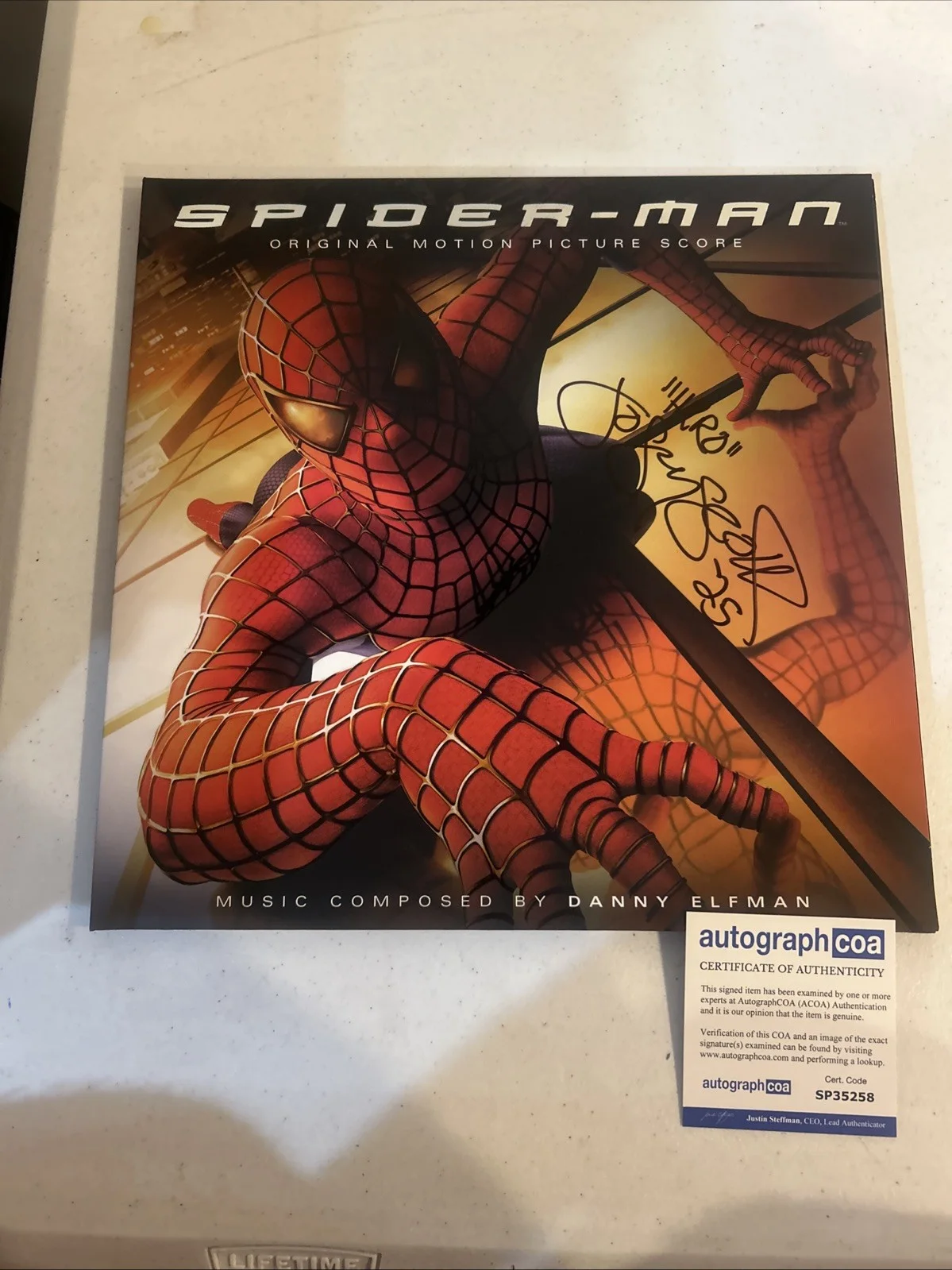 JOSEY SCOTT SIGNED AUTOGRAPH SPIDER-MAN VINYL ALBUM ACOA RECORD HERO SOUNDTRACK, изображение 2