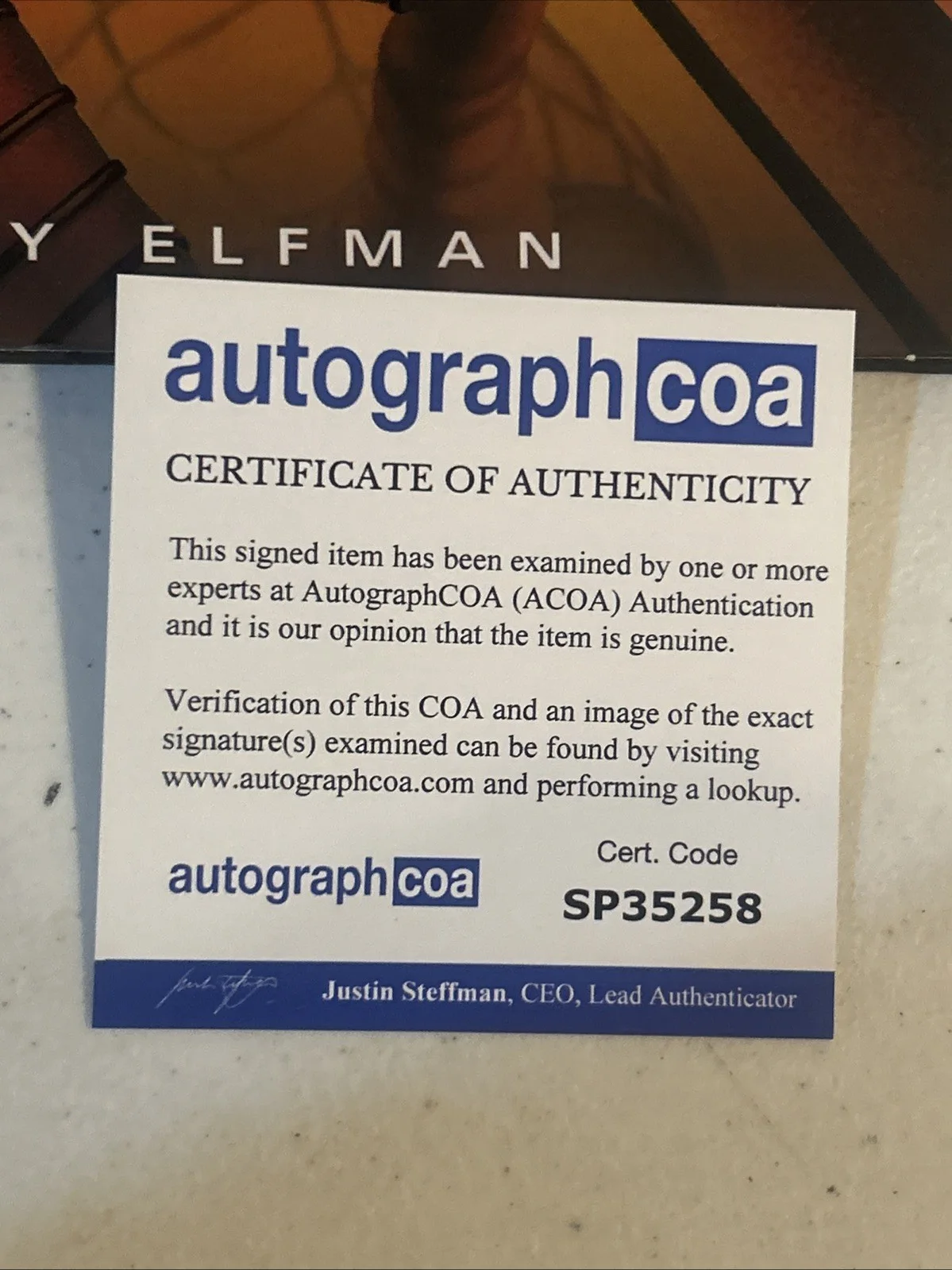 JOSEY SCOTT SIGNED AUTOGRAPH SPIDER-MAN VINYL ALBUM ACOA RECORD HERO SOUNDTRACK, изображение 5