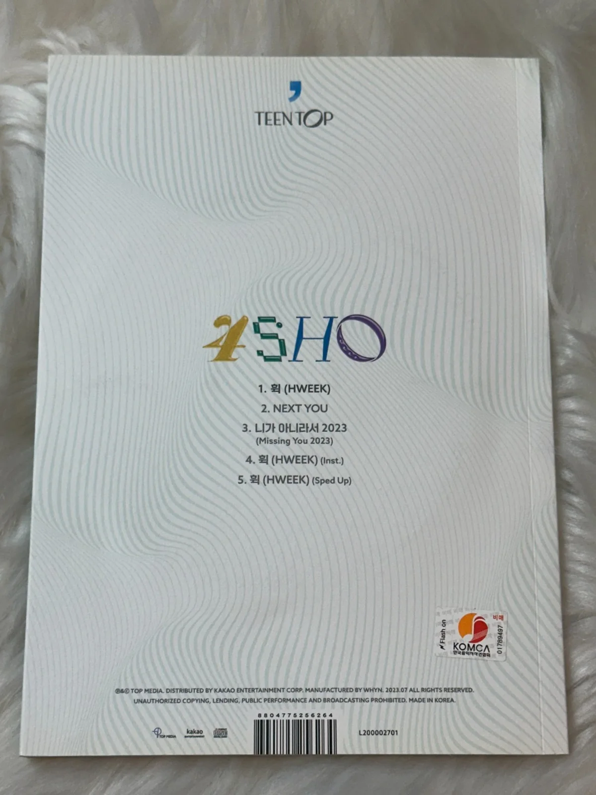 TEEN TOP ALL MEMBER Autograph(Signed) PROMO ALBUM KPOP, image 4