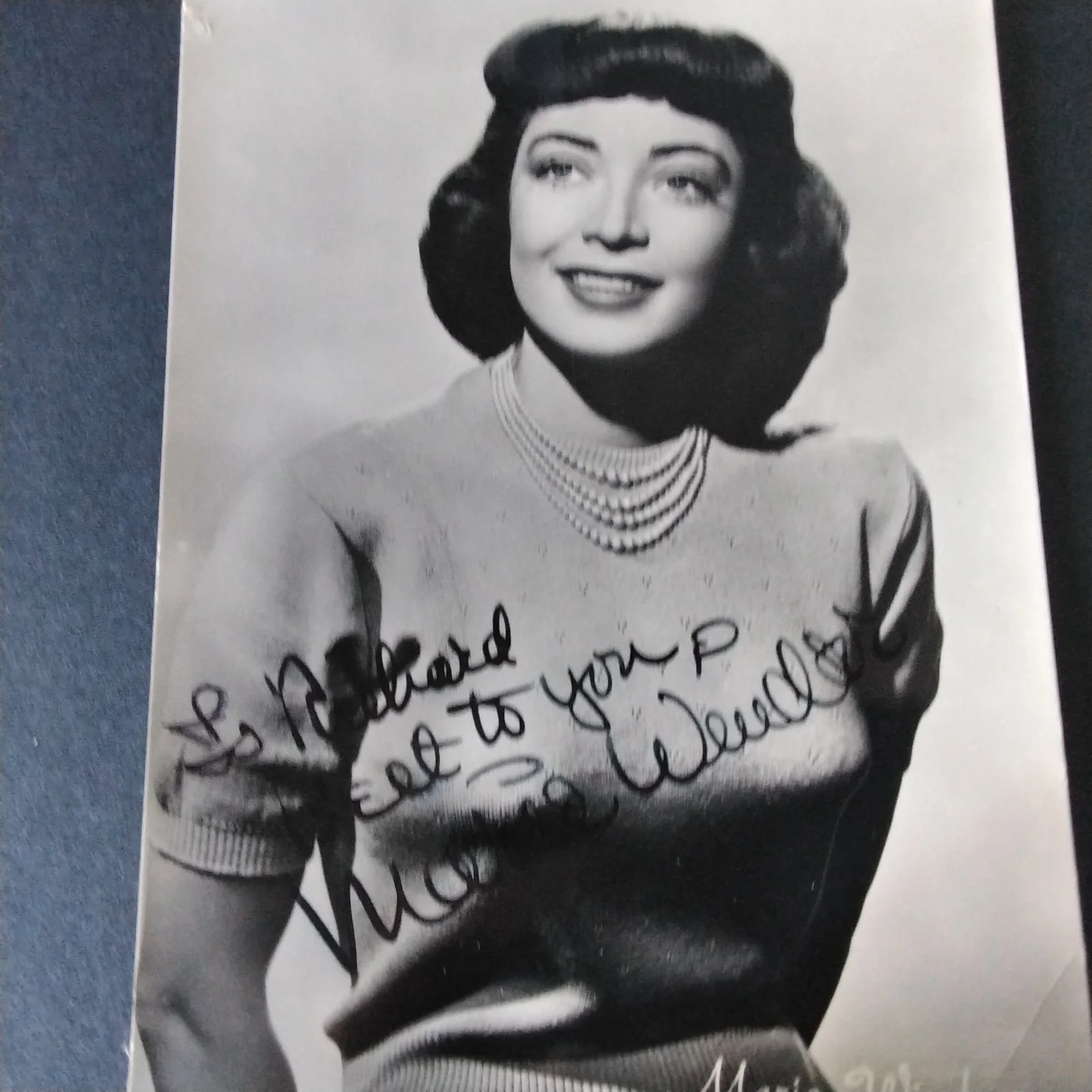 Marie Windsor SIGNED Photo 50s B Movie Actress Force of Evil The Killing Noir, изображение 3