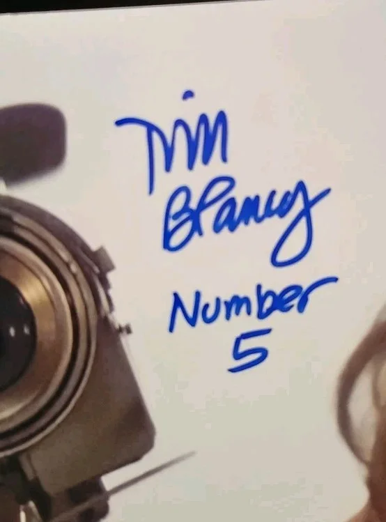 Tim Blaney Short Circuit Number 5 Signed Autographed 8x10 photo Beckett cert., изображение 2