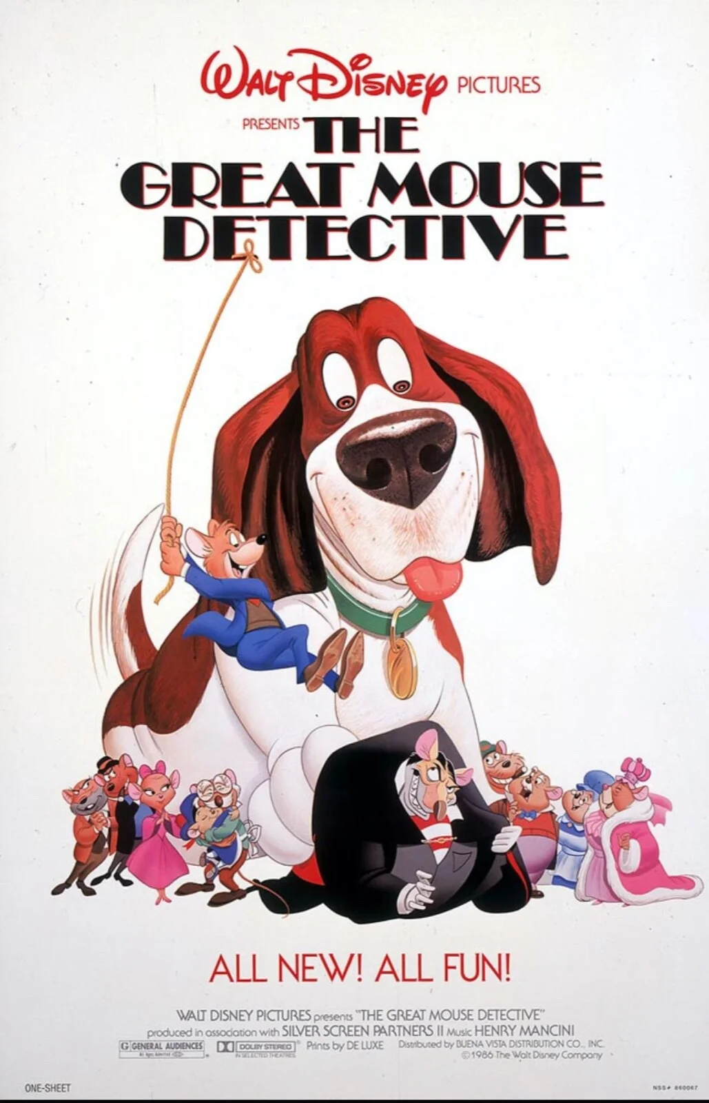 Disney's Basil The Great Mouse Detective 1987 Rare Unmounted 35mm Film Cells, изображение 2