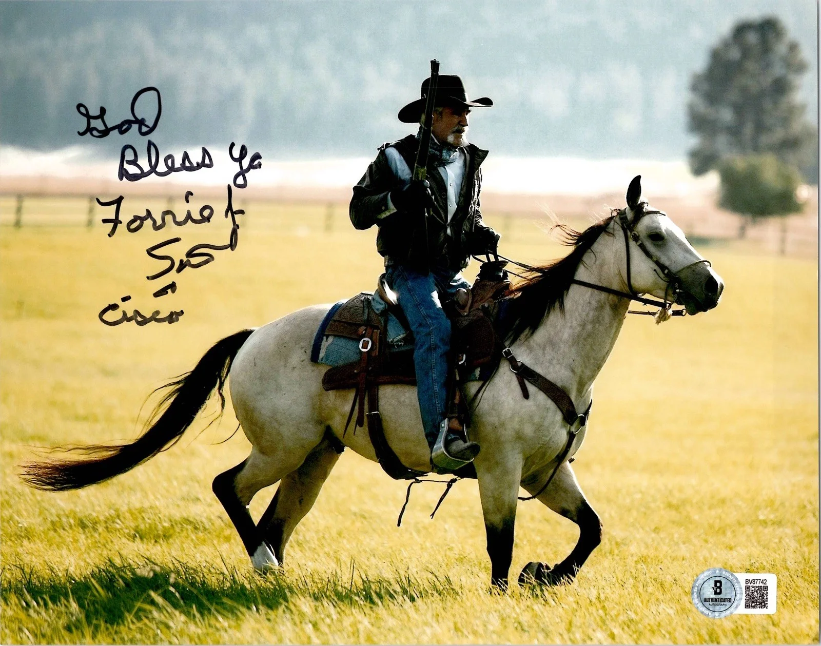 Forrie J Smith — FORRIE J. SMITH SIGNED AUTOGRAPH 8X10 PHOTO LLOYD YELLOWSTONE BECKETT BAS COA