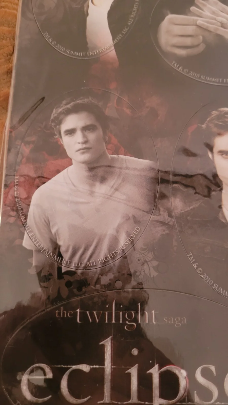 Twilight Eclipse 8 Piece Magnet Set - EDWARD - NECA - 2010 *BRAND NEW RARE, image 2