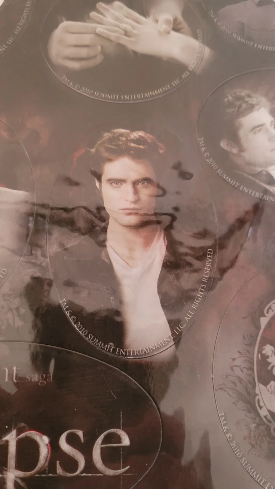 Twilight Eclipse 8 Piece Magnet Set - EDWARD - NECA - 2010 *BRAND NEW RARE, image 3