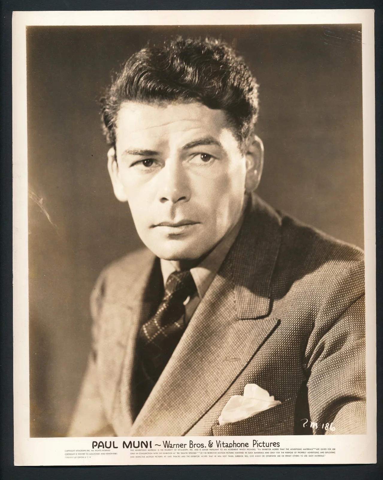 Paul Muni -1937- 1 Page TLS to MGM Fixer - Eddie Mannix - w/ 1937 Still Photo, изображение 5