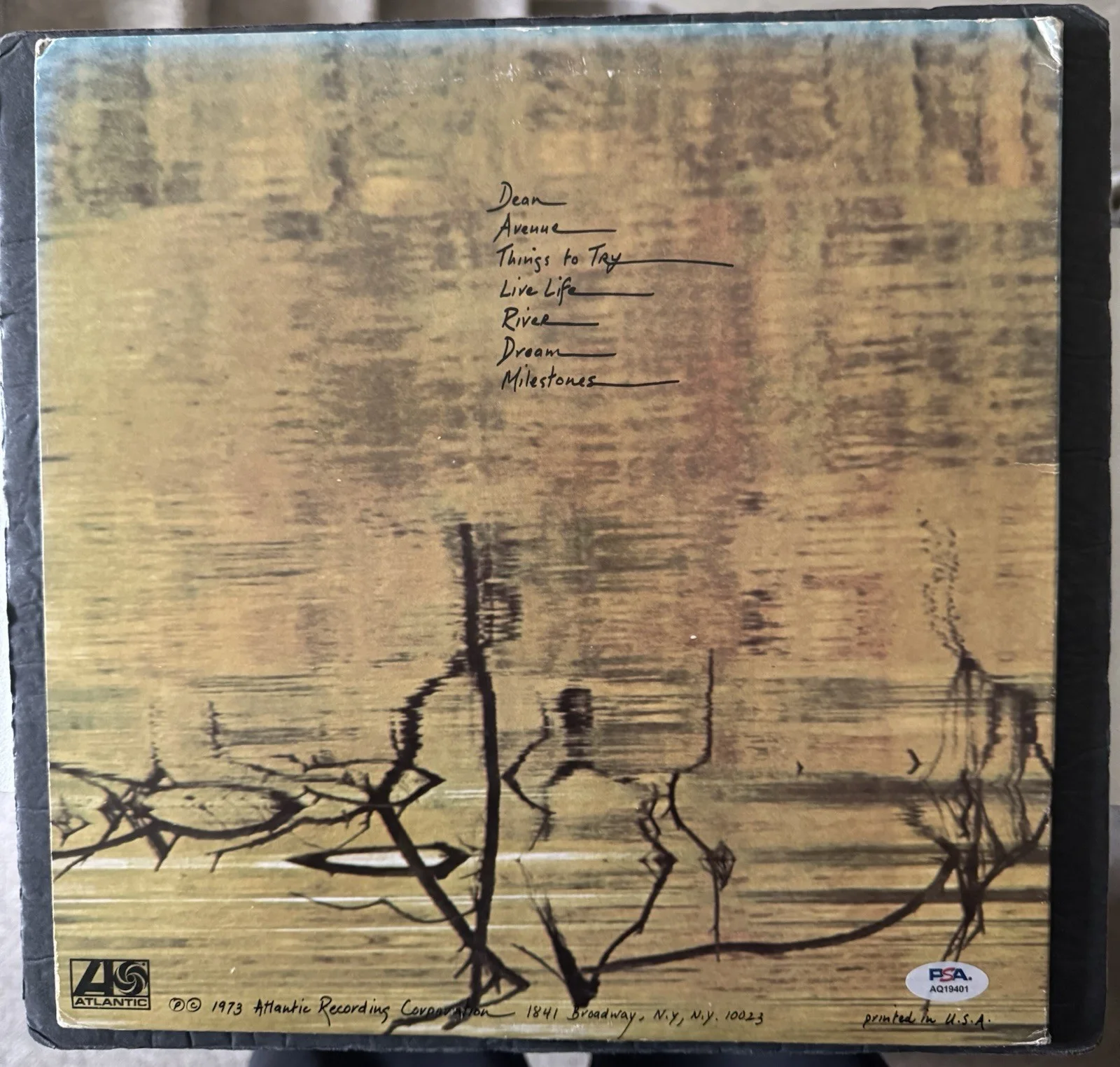 TERRY REID SIGNED VINYL RIVER ALBUM PSA/DNA COA AUTOGRAPH RARE RECORD LP, image 2