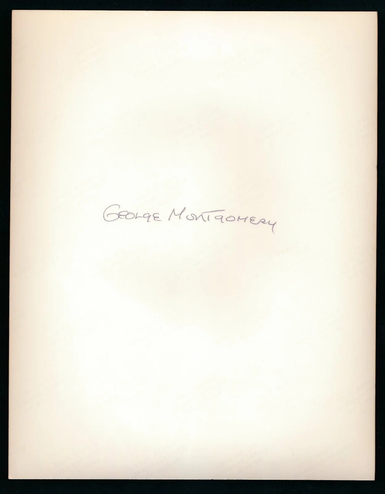 George Montgomery - Signed & Insc. Borderless 8x10 Color Photo - Autograph, image 3
