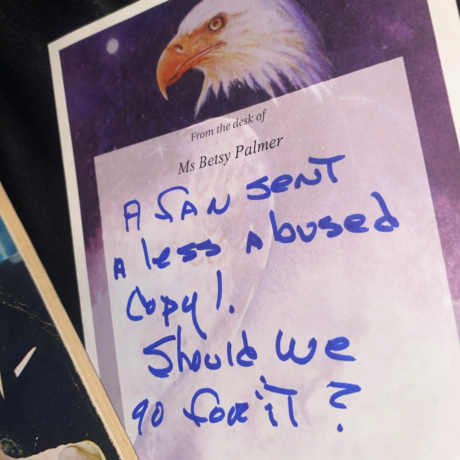 Betsy Palmer — BETSY PALMER Friday The 13th Horror Movie Star Handwritten Note & 1962 TV Guide, изображение 2