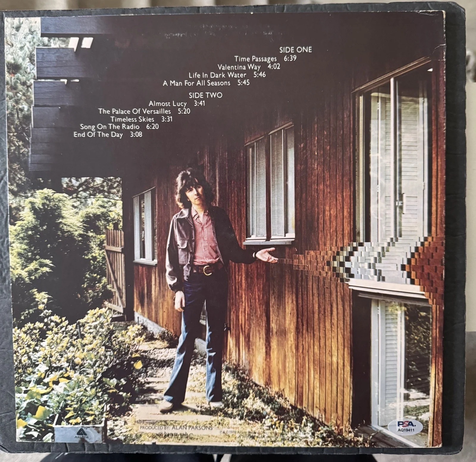 AL STEWART SIGNED TIME PASSAGES LP VINYL ALBUM PSA/DNA COA AUTOGRAPHED RECORD, изображение 2