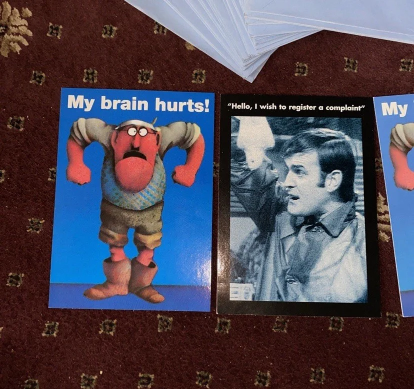 Set 25 x Vintage Monty Python 25th Anniversary “Greeting Cards” - Ink Group 1995, image 2