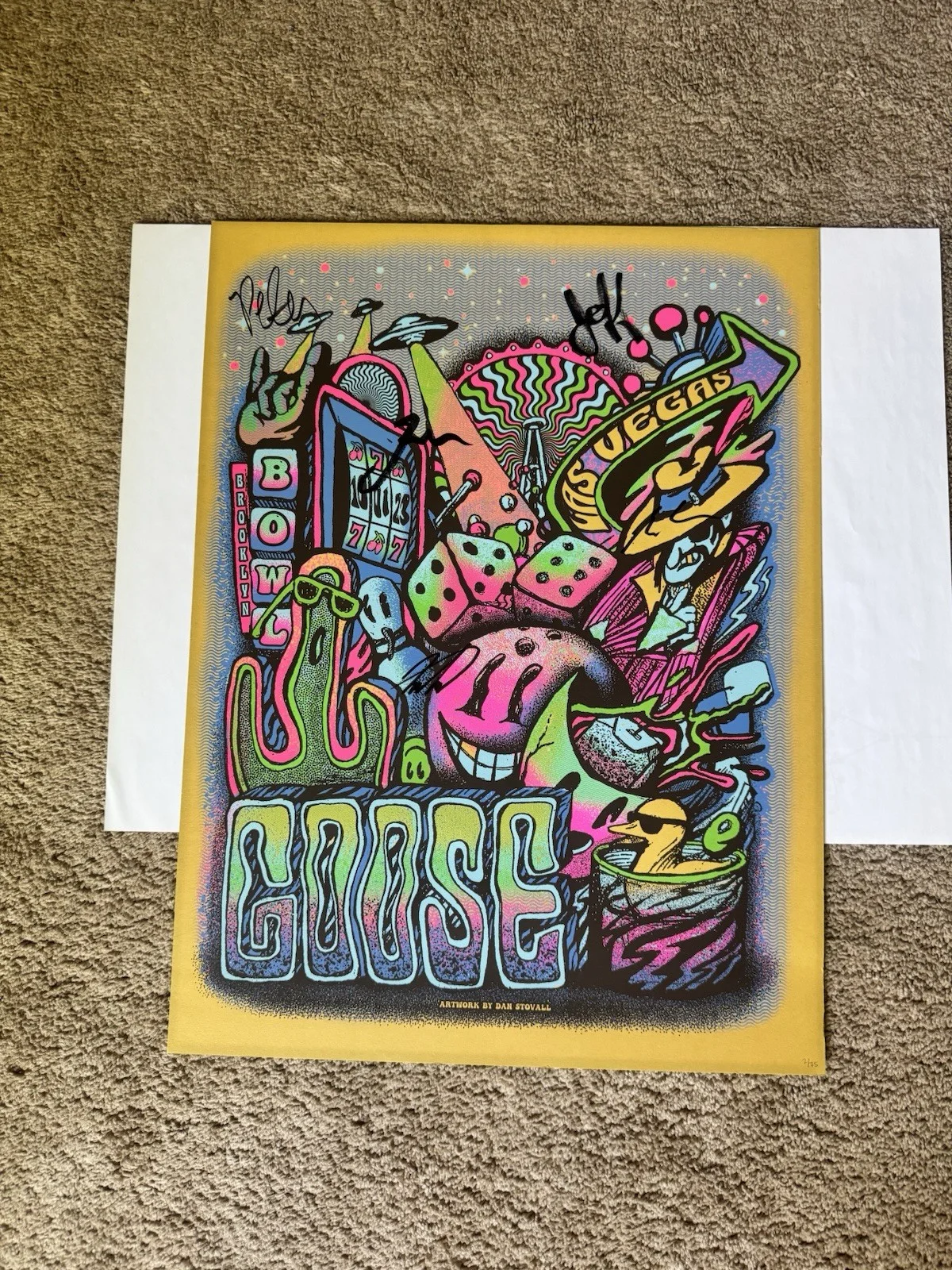 Goose #2 Of 75 Vegas Poster - Signed By The Band, изображение 2