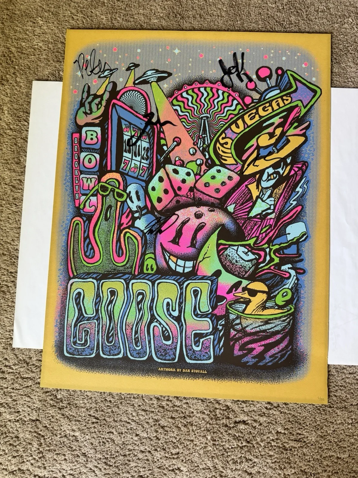 Goose #2 Of 75 Vegas Poster - Signed By The Band, изображение 4