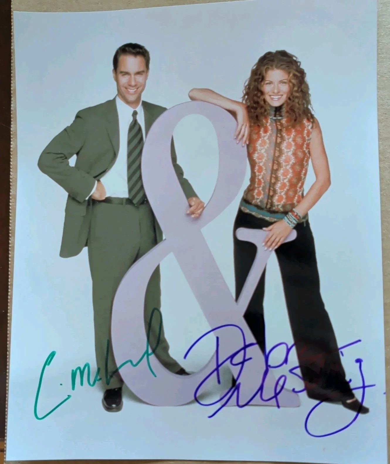 Debra Messing and Eric McCormack — DEBRA MESSING and ERIC MCCORMACK Autographed 8x10 WILL & GRACE Photo- Gay Int.