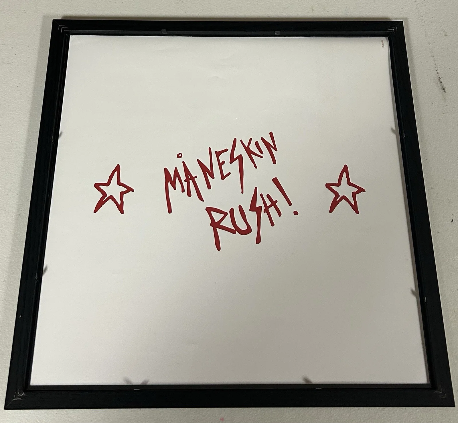 MANESKIN AUTOGRAPHED SIGNED FRAMED 12X12 RUSH ALBUM FLAT WITH PSA COA # AQ19959, изображение 2