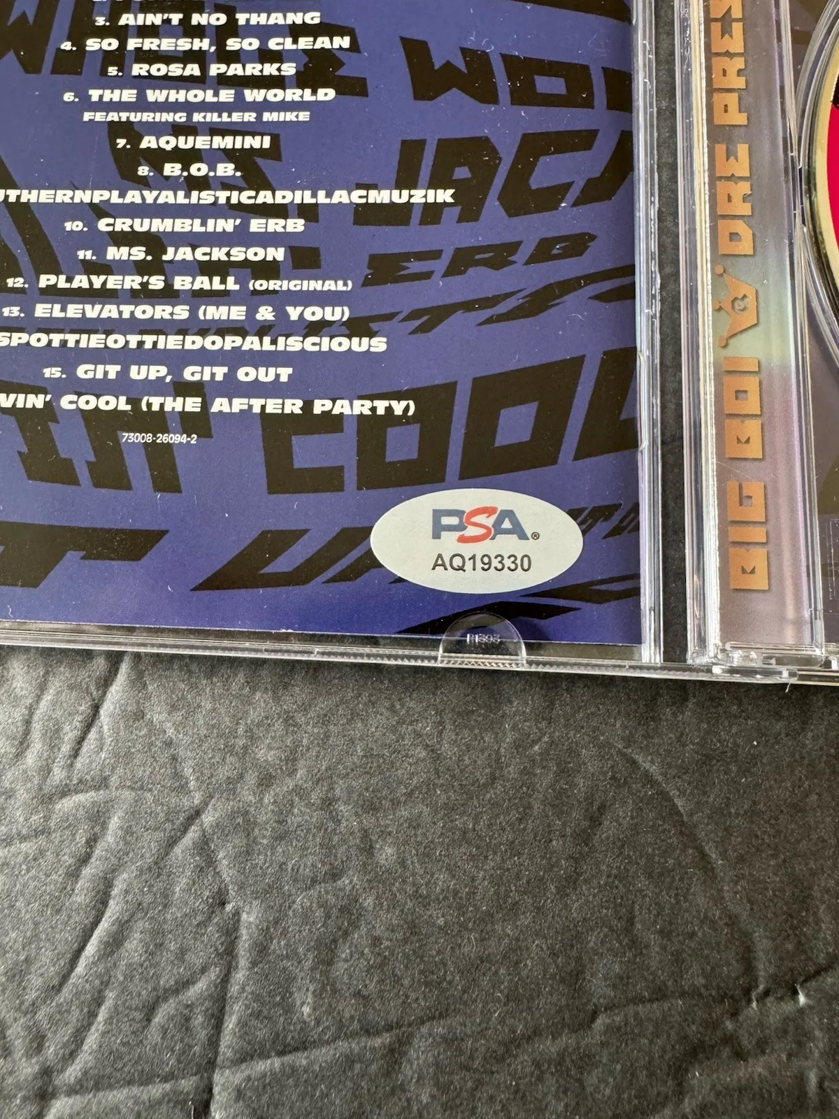 Big Boi Signed Autograph OutKast CD PSA/DNA COA Rap, image 3