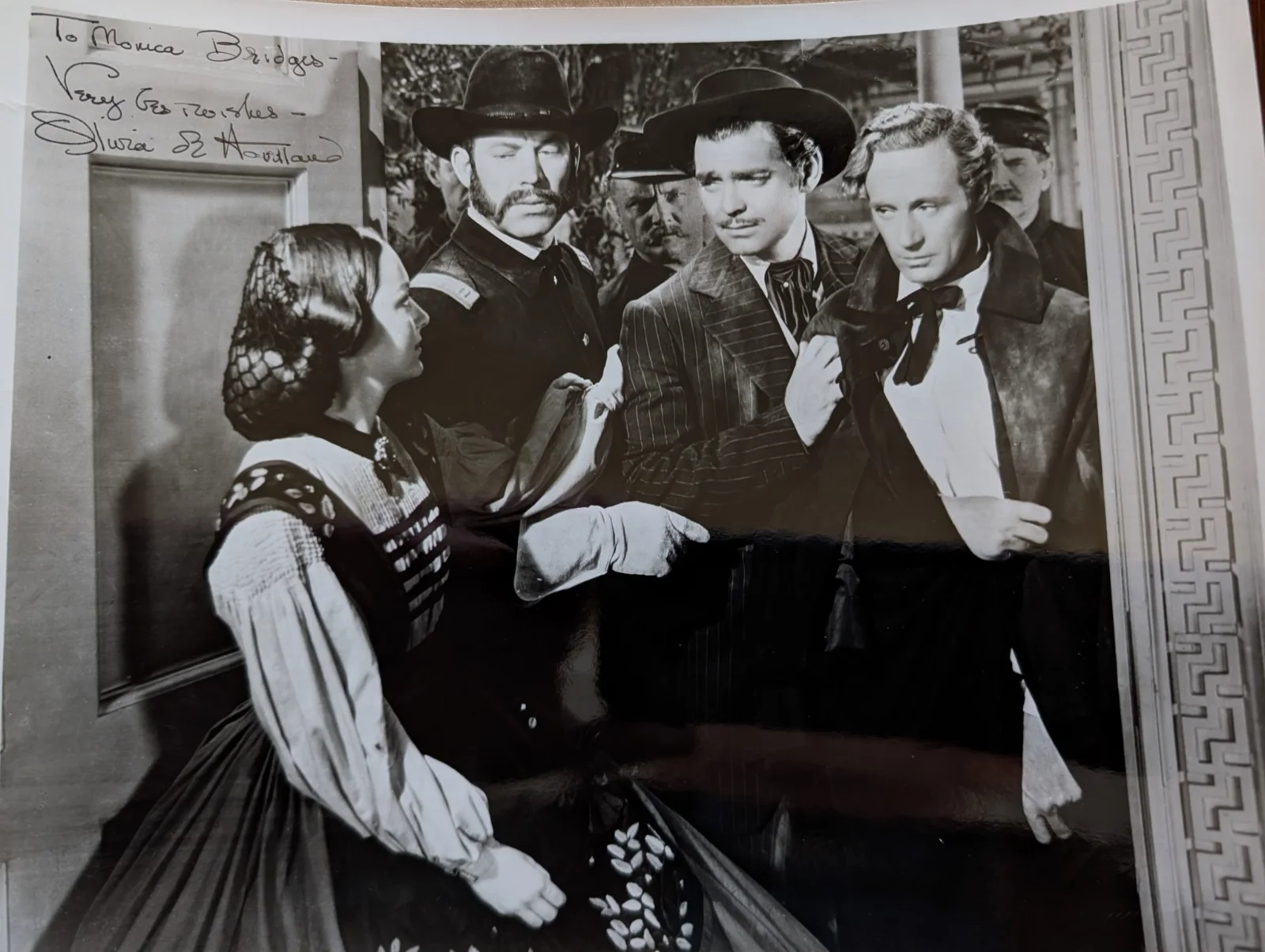 Olivia de Havilland — Olivia De Havilland Signed Gone With The Wind 8x10 Photo.