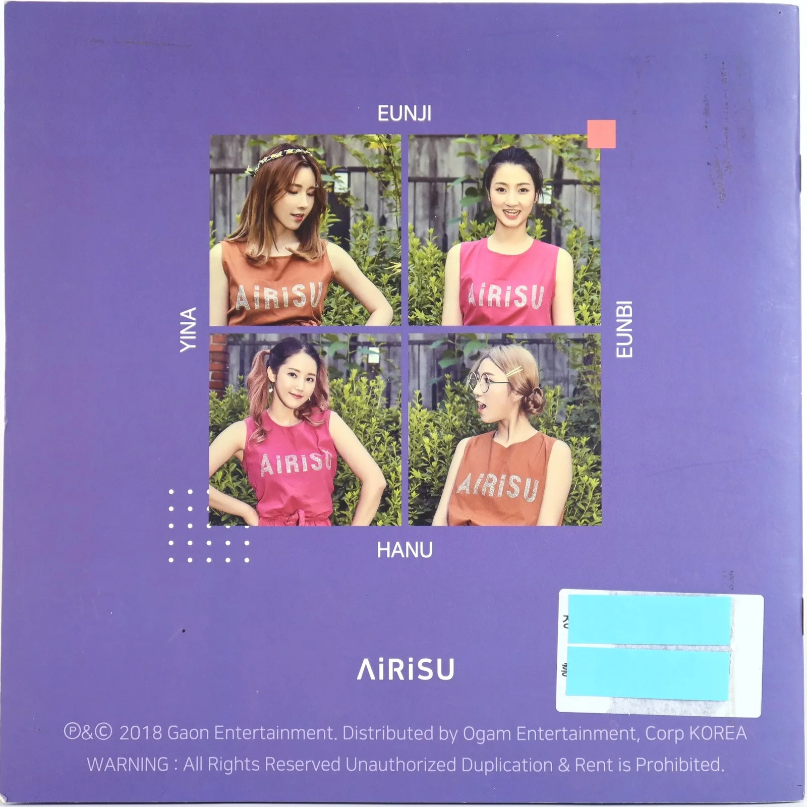 Airisu - Oppa Signed Autographed Single Album CD Promo K-Pop 2018 2, image 2