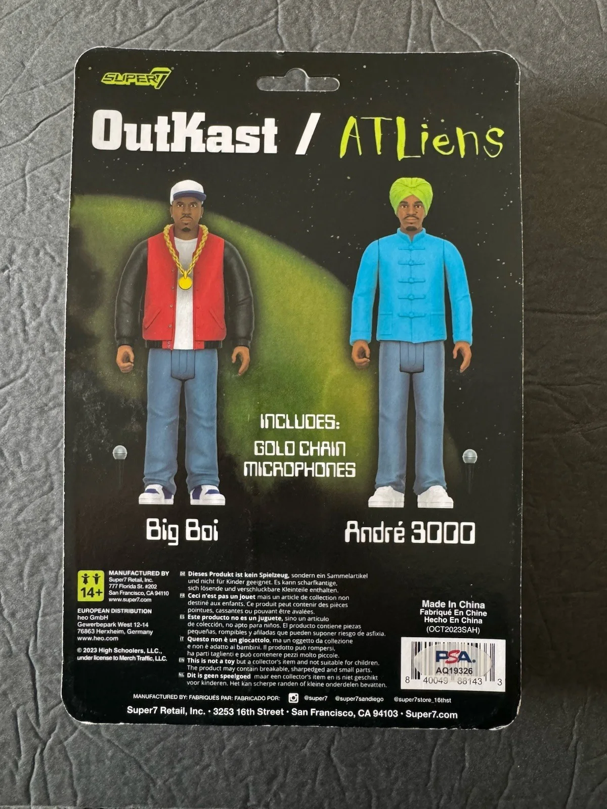 BIG BOI signed Action Figure Toy Super7 RAP Hip Hop OutKast Autograph PSA/DNA, изображение 3